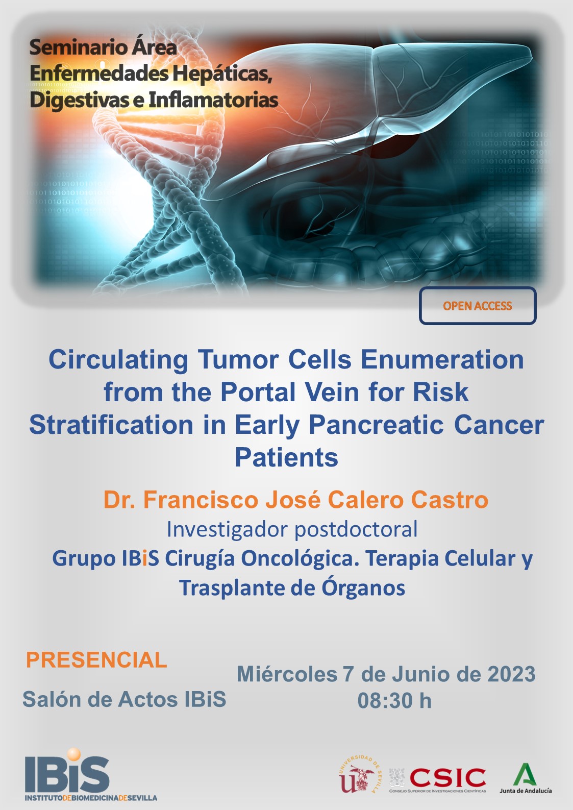 Poster: Circulating Tumor Cells Enumeration from the Portal Vein for Risk Stratification in Early Pancreatic Cancer Patients