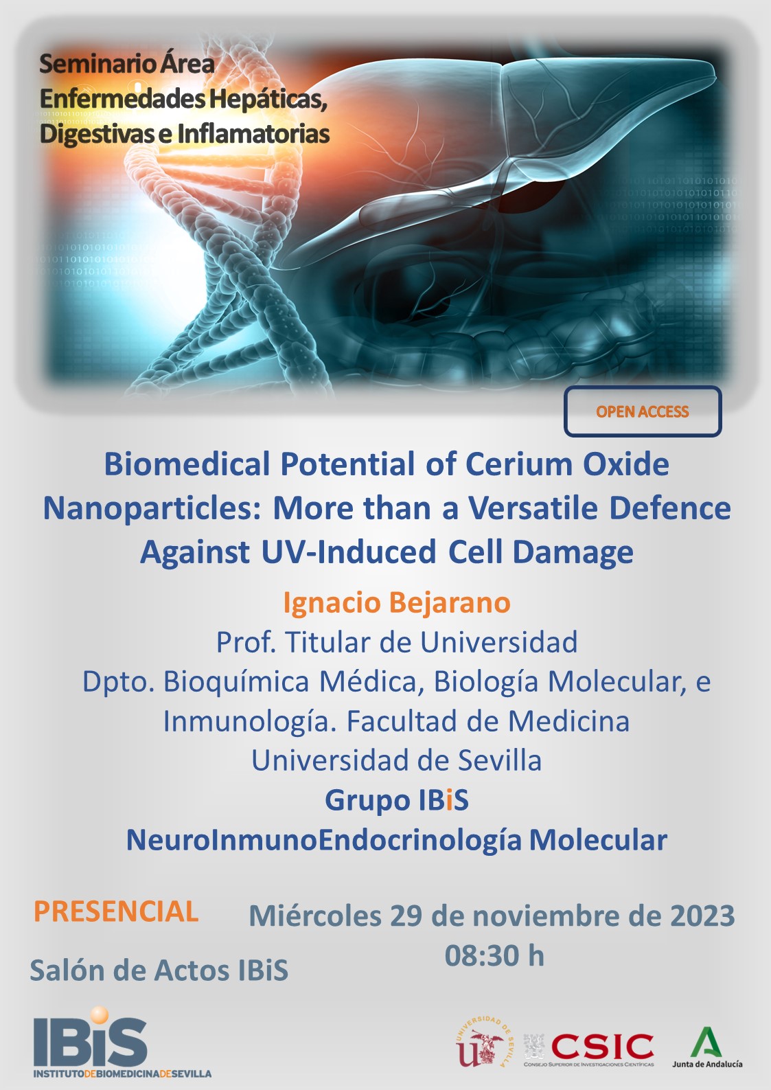Poster: Biomedical Potential of Cerium Oxide Nanoparticles: More than a Versatile Defence Against UV-Induced Cell Damage