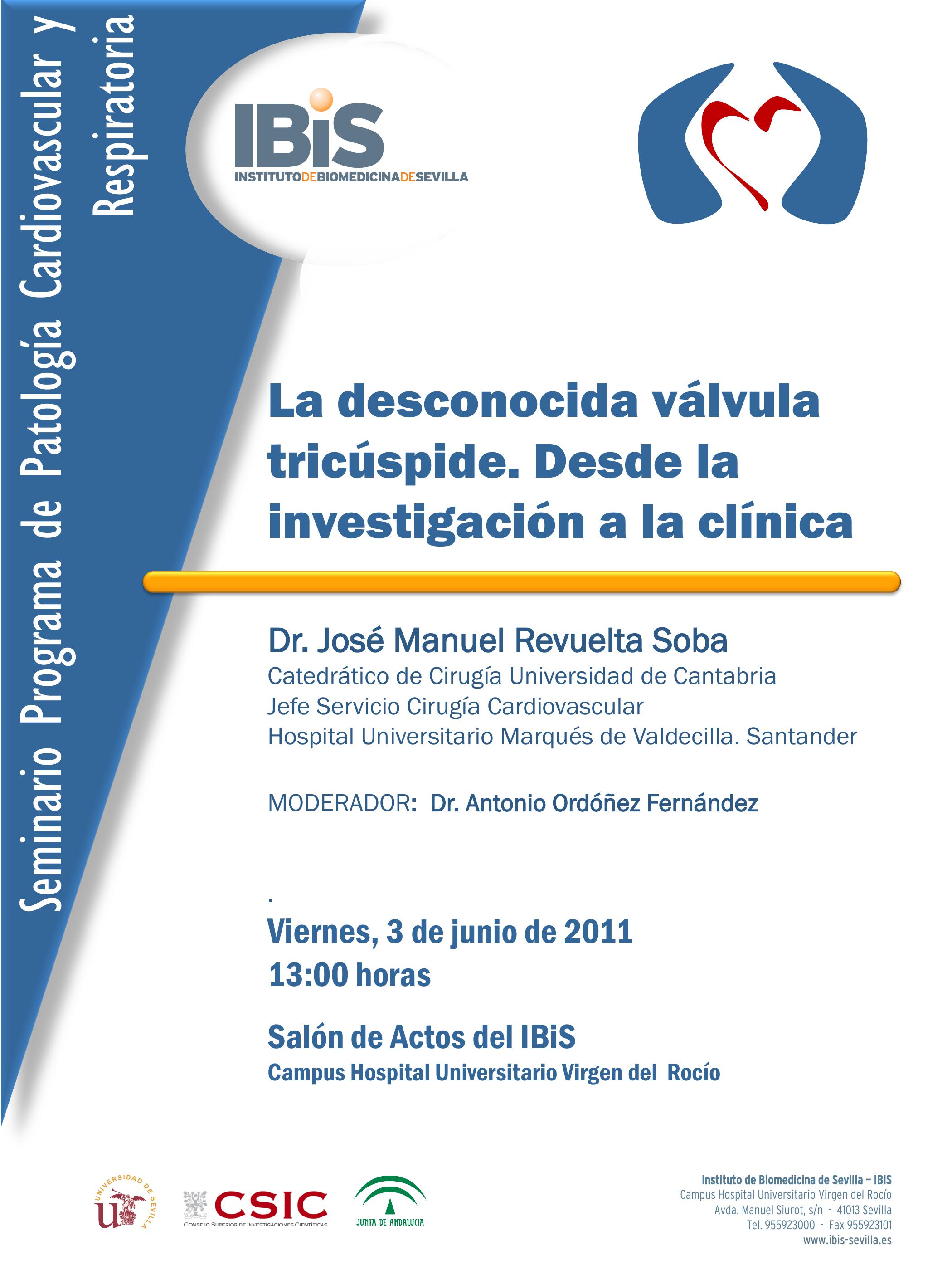 Poster: La desconocida válvula tricúspide. Desde la investigación a la clínica