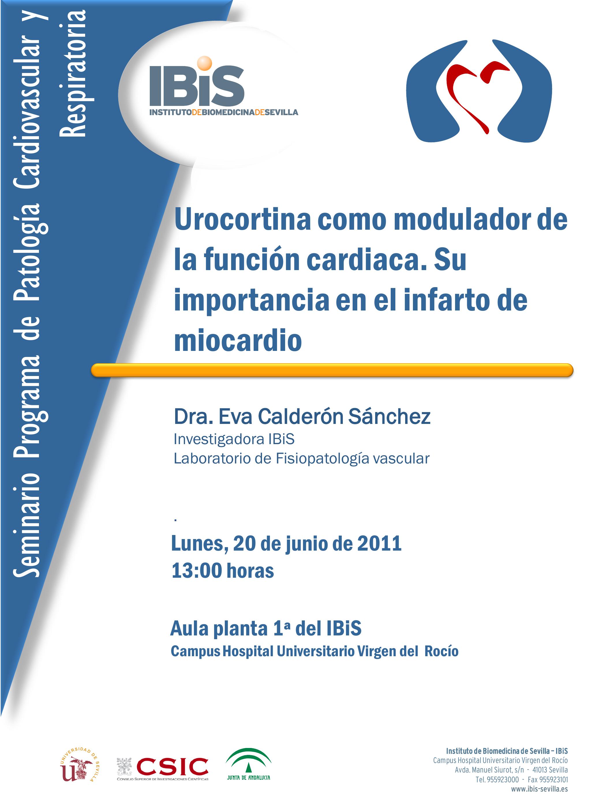 Poster: Urocortina como modulador de la función cardiaca. Su importancia en el infarto de miocardio.