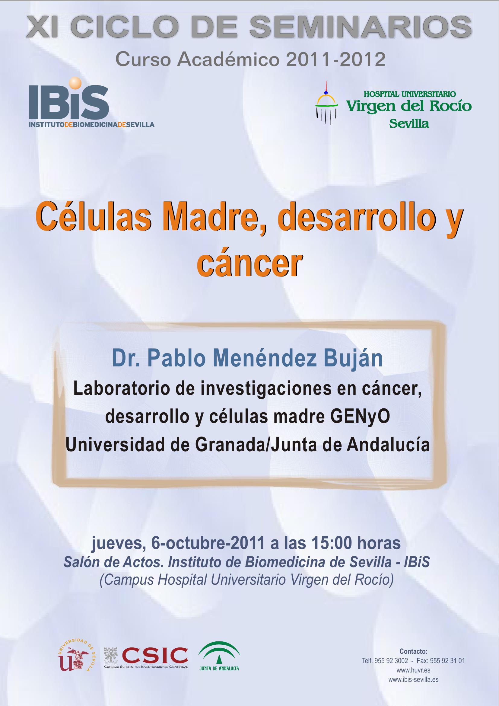 Poster: Células Madre, desarrollo y cáncer.