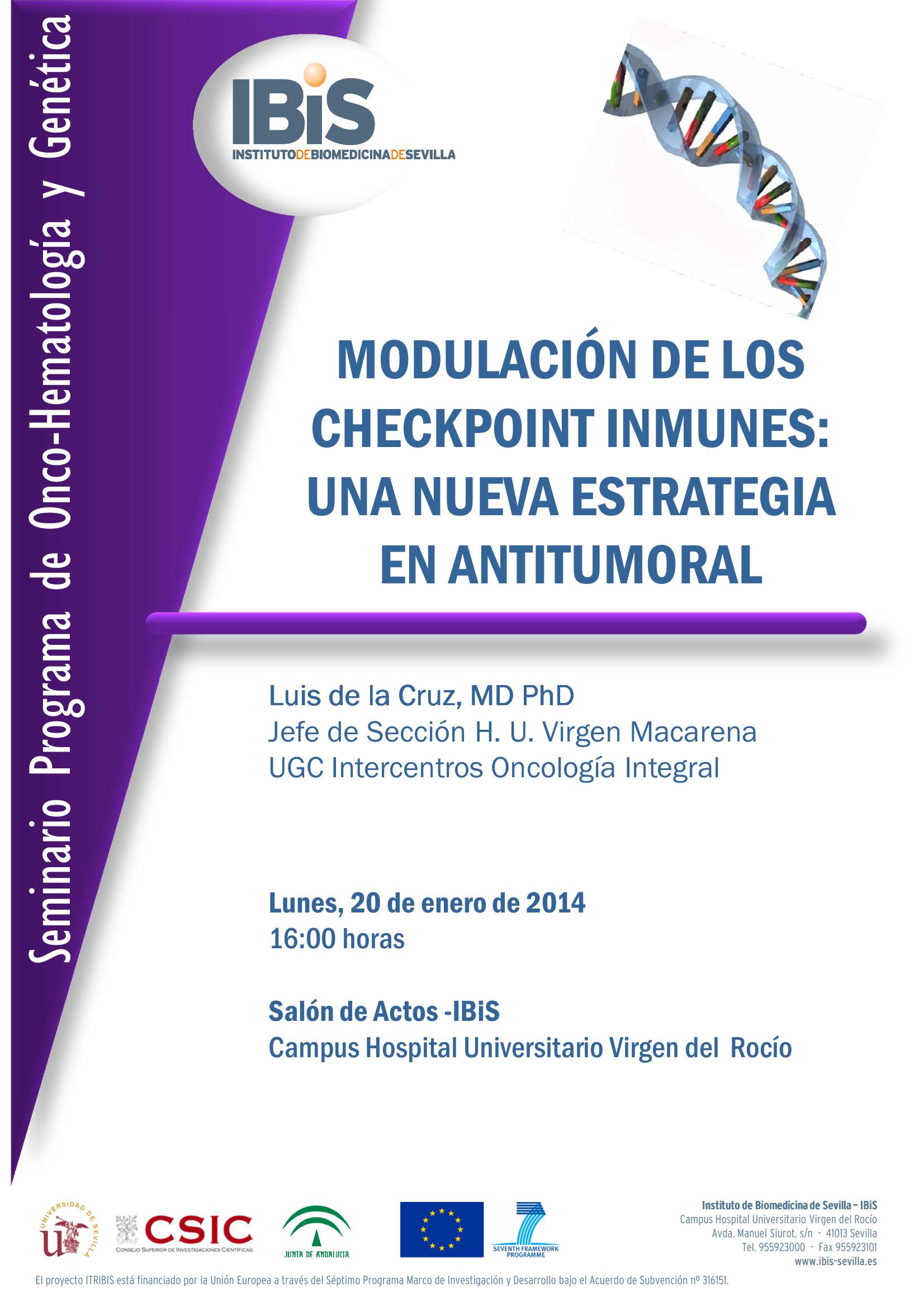 Poster: MODULACIÓN DE LOS CHECKPOINT INMUNES: UNA NUEVA ESTRATEGIA EN ANTITUMORAL