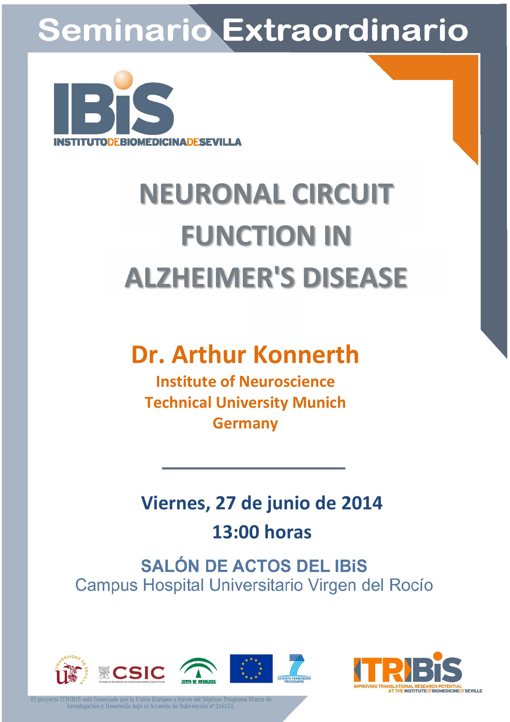 Poster: NEURONAL CIRCUIT FUNCTION IN  ALZHEIMER'S DISEASE
