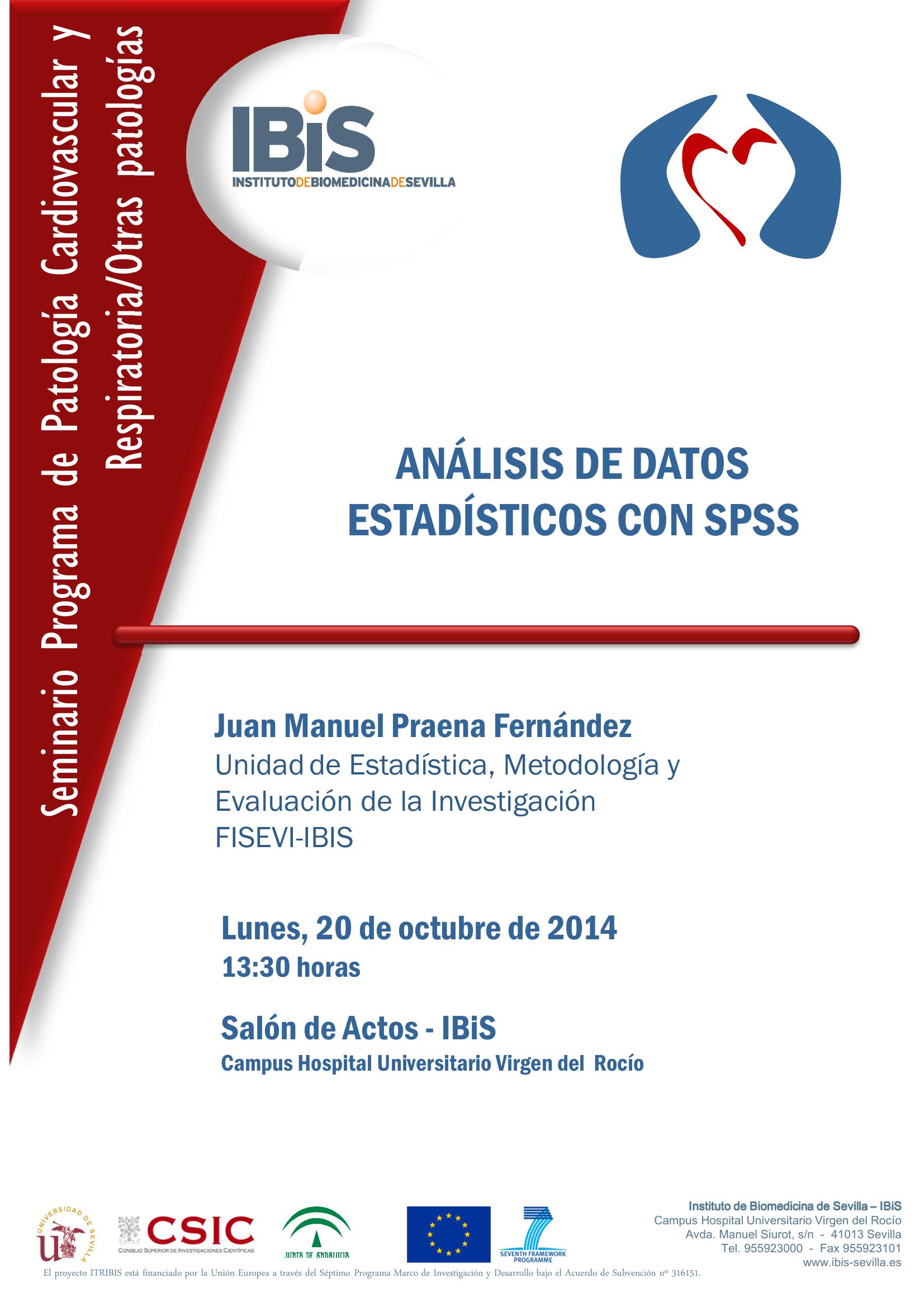 Poster: ANÁLISIS DE DATOS ESTADÍSTICOS CON SPSS