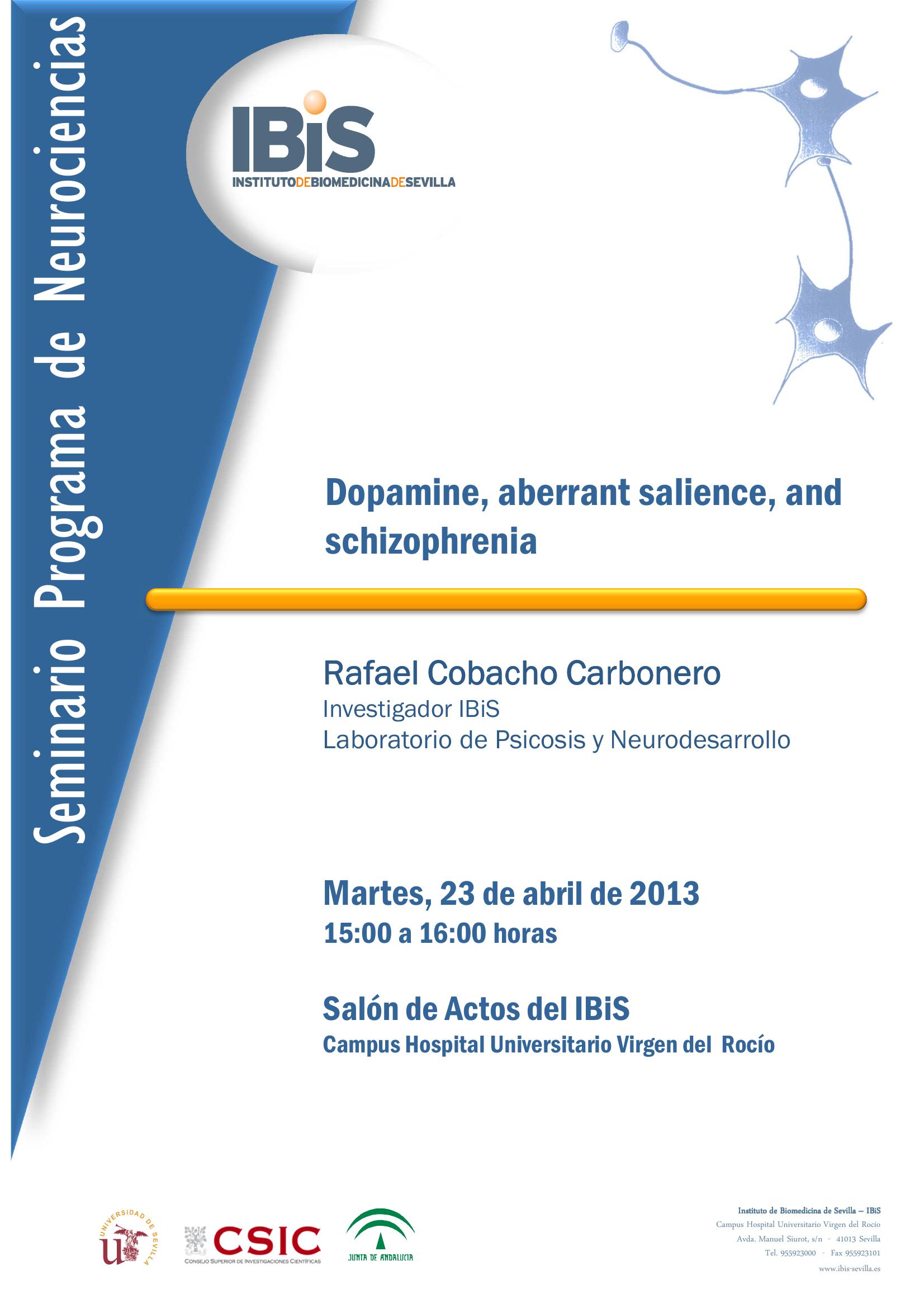 Poster: Dopamine, aberrant salience, and schizophrenia