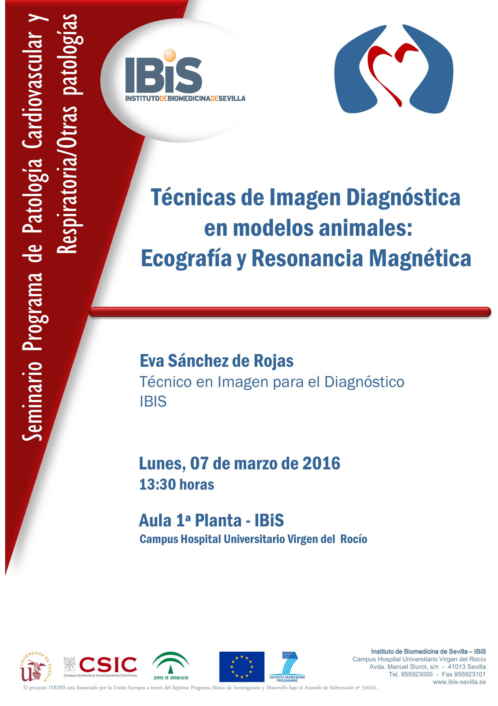Poster: Técnicas de Imagen Diagnóstica  en modelos animales:  Ecografía y Resonancia Magnética