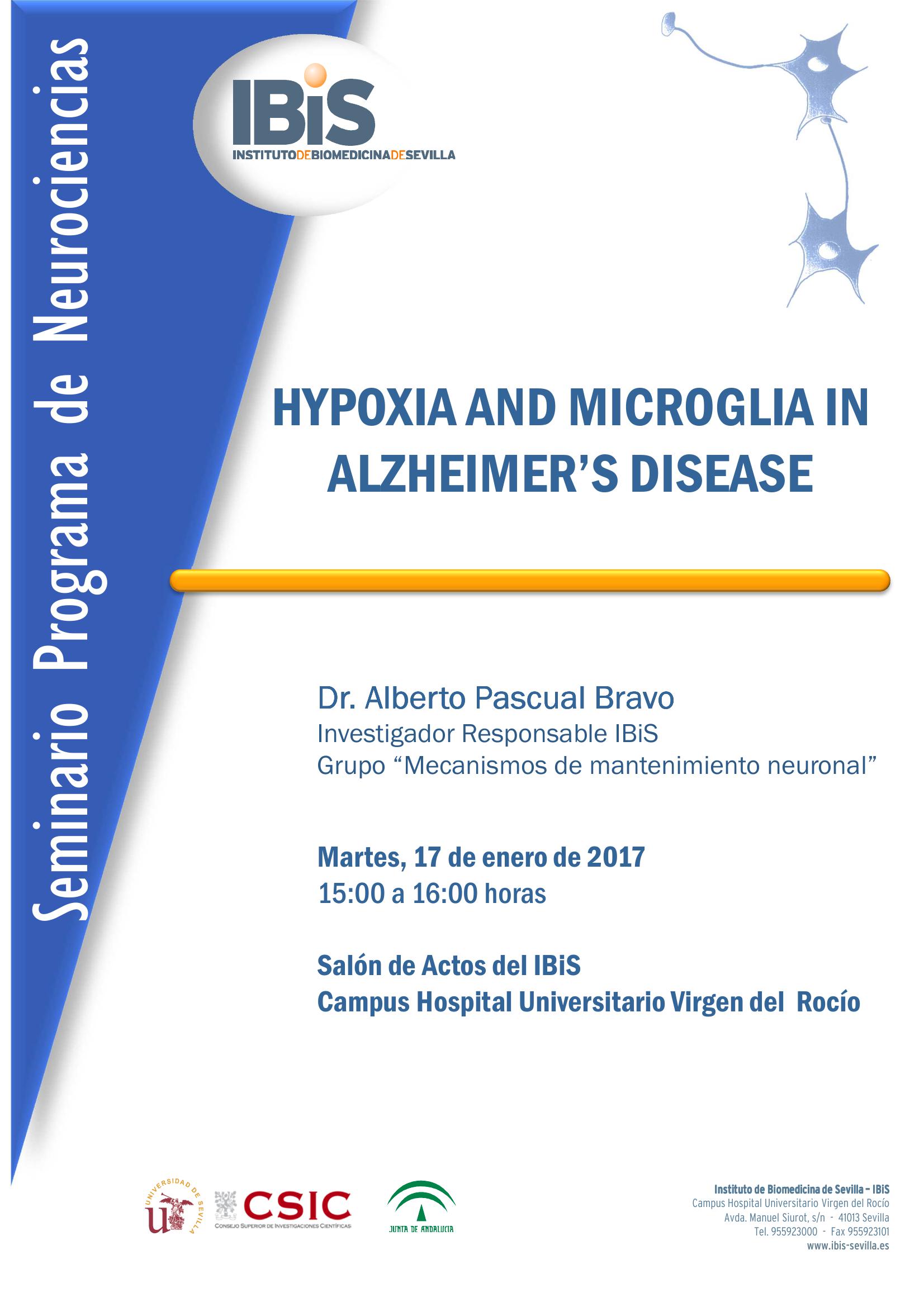Poster: HYPOXIA AND MICROGLIA IN ALZHEIMER’S DISEASE