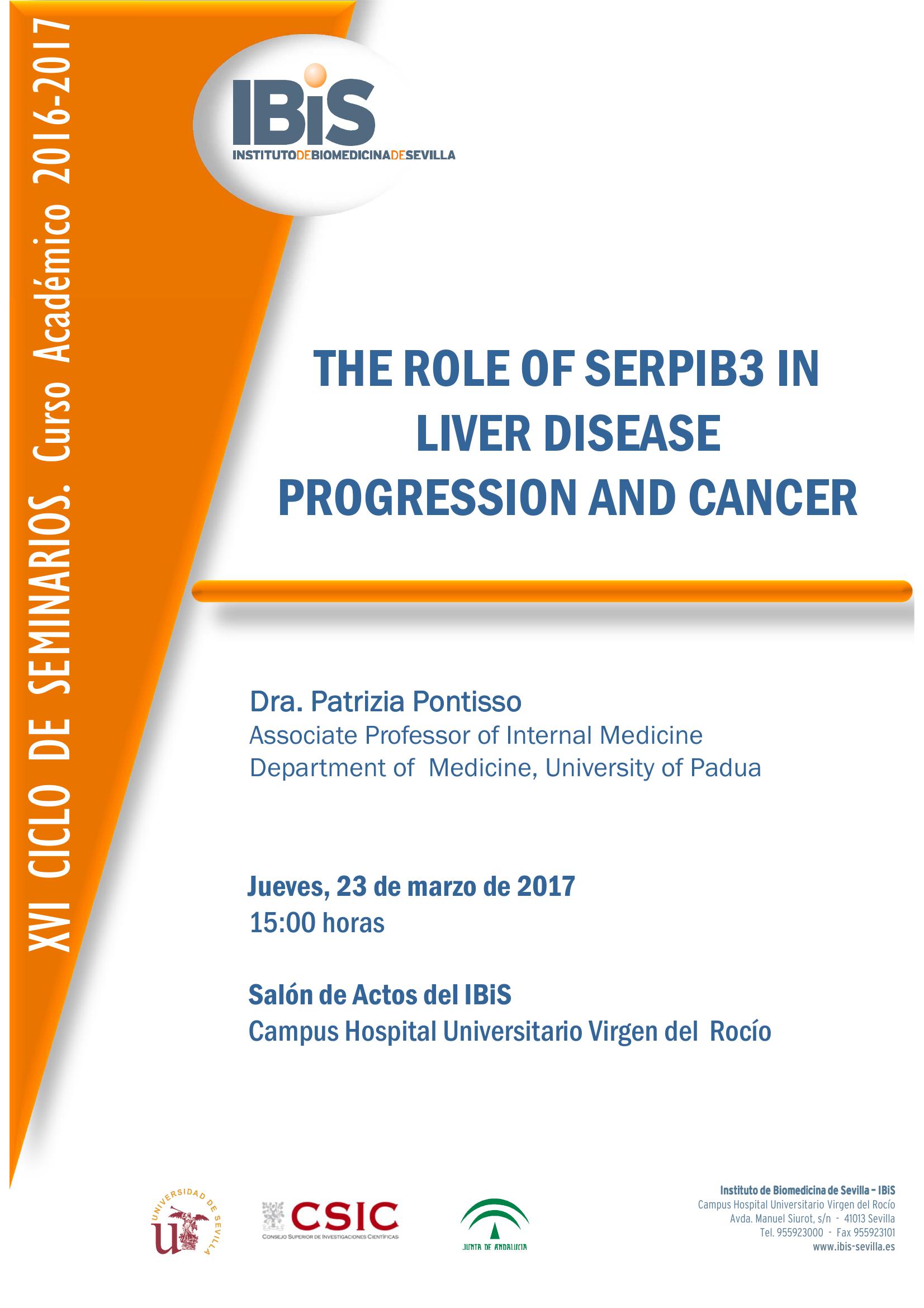 Poster: THE ROLE OF SERPIB3 IN LIVER DISEASE PROGRESSION AND CANCER