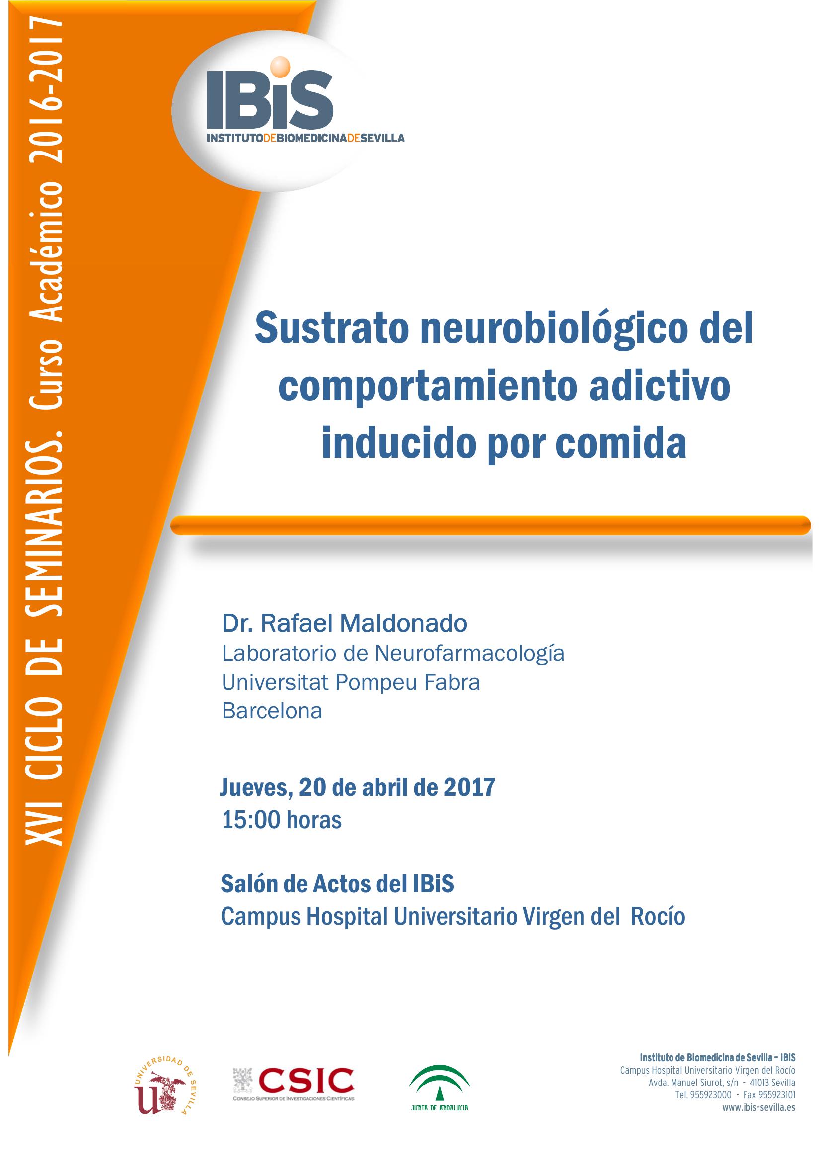 Poster: Sustrato neurobiológico del comportamiento adictivo inducido por comida