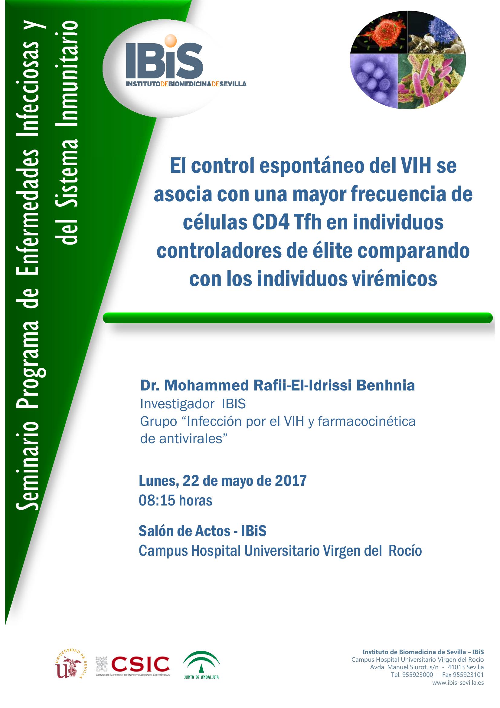 Poster: El control espontáneo del VIH se asocia con una mayor frecuencia de células CD4 Tfh en individuos controladores de élite comparando con los individuos virémicos