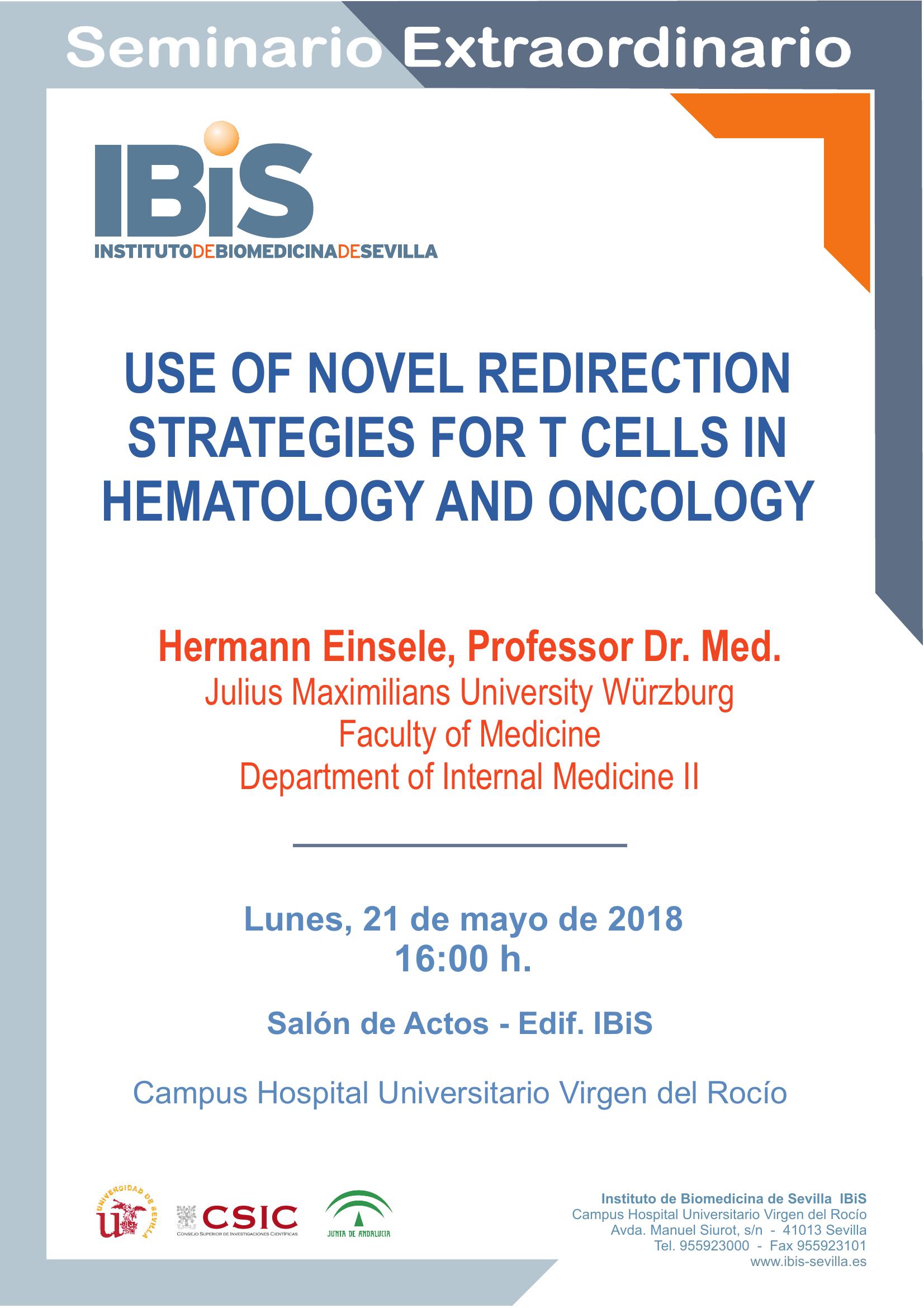 Poster: USE OF NOVEL REDIRECTION STRATEGIES FOR T CELLS IN HEMATOLOGY AND ONCOLOGY