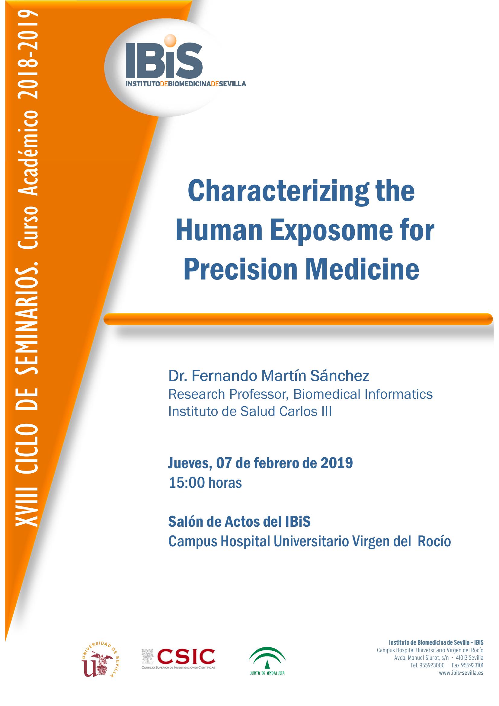 Poster: Characterizing the Human Exposome for Prcision Medicine