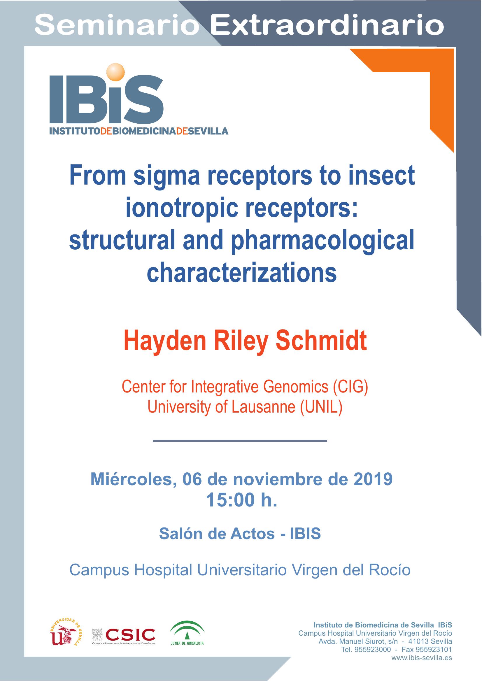 Poster: From sigma receptors to insect ionotropic receptors: structural and pharmacological characterizations