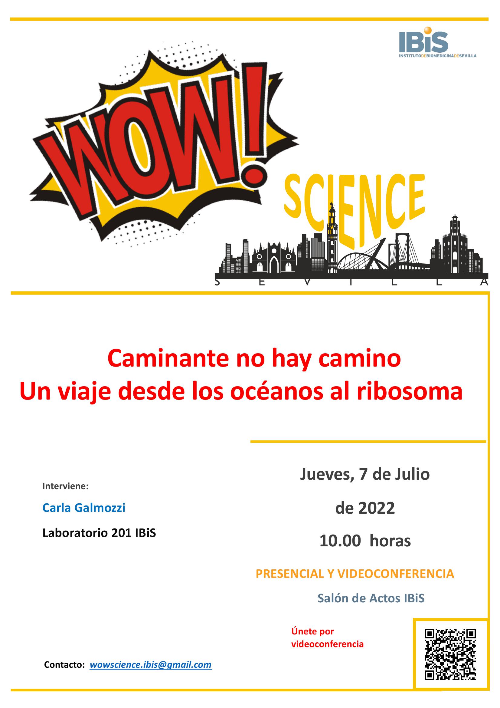Poster: Caminante no hay camino Un viaje desde los océanos al ribosoma