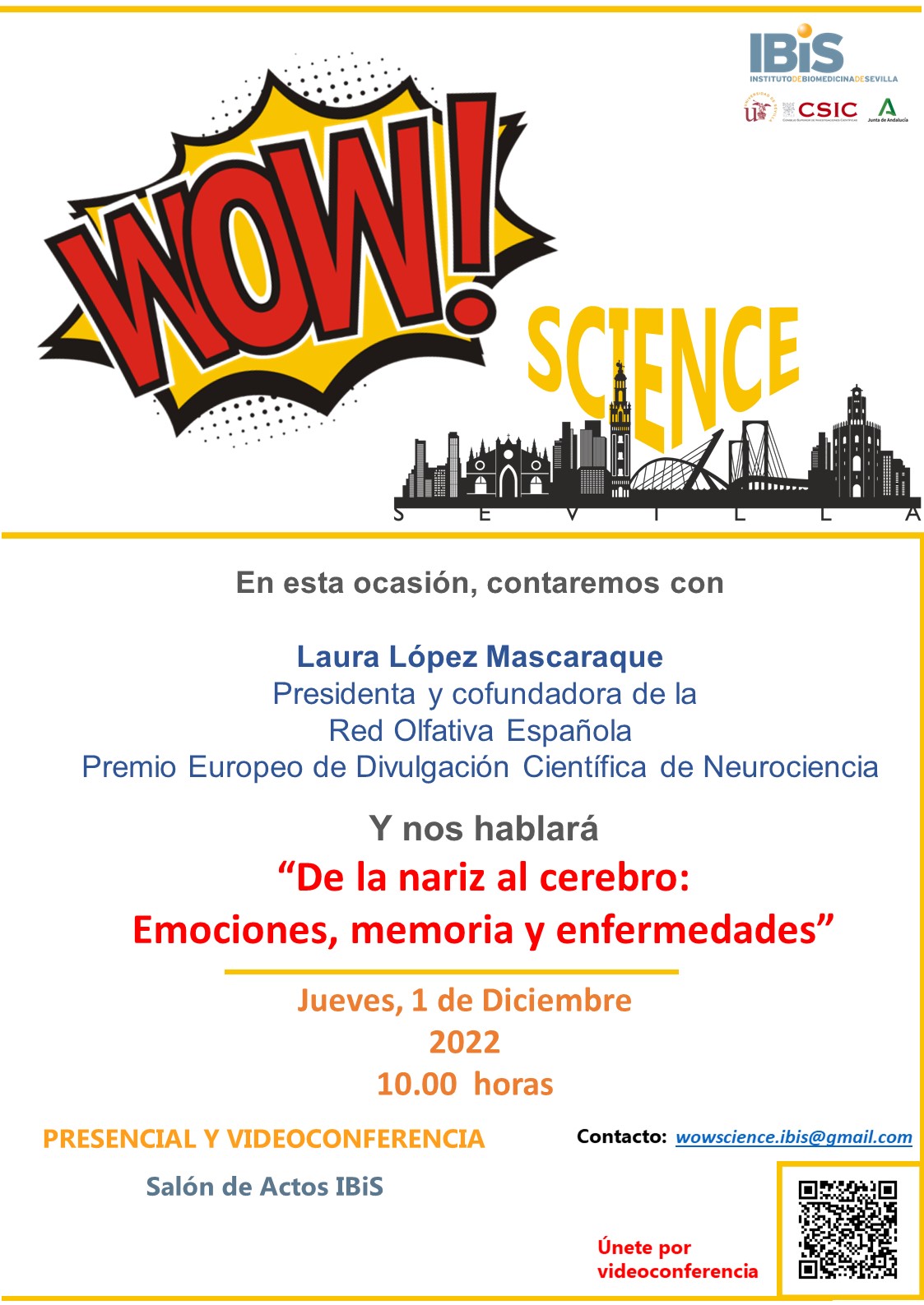 Poster: “De la nariz al cerebro: Emociones, memoria y enfermedades”