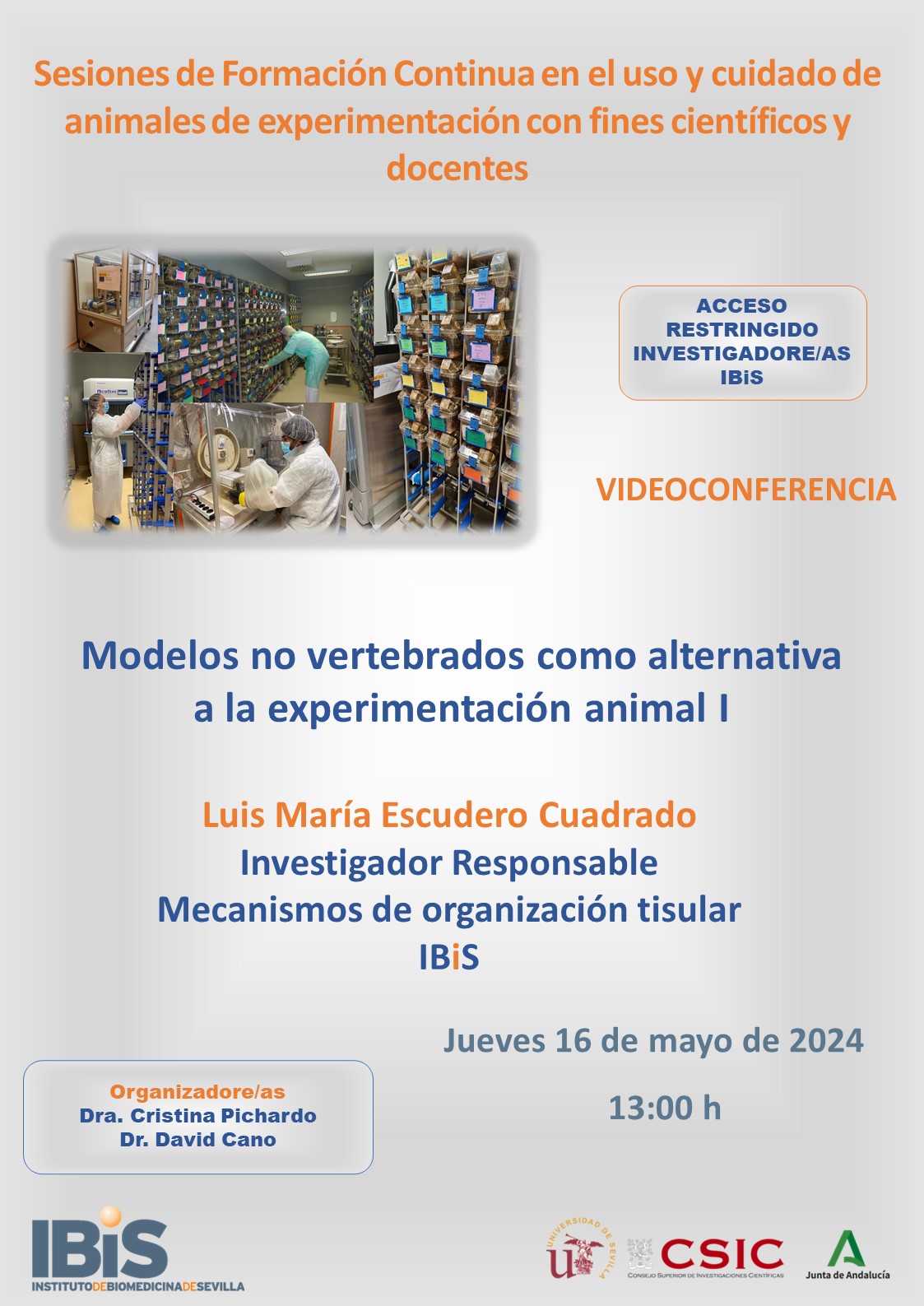 Poster: Modelos no vertebrados como alternativa a la experimentación animal I