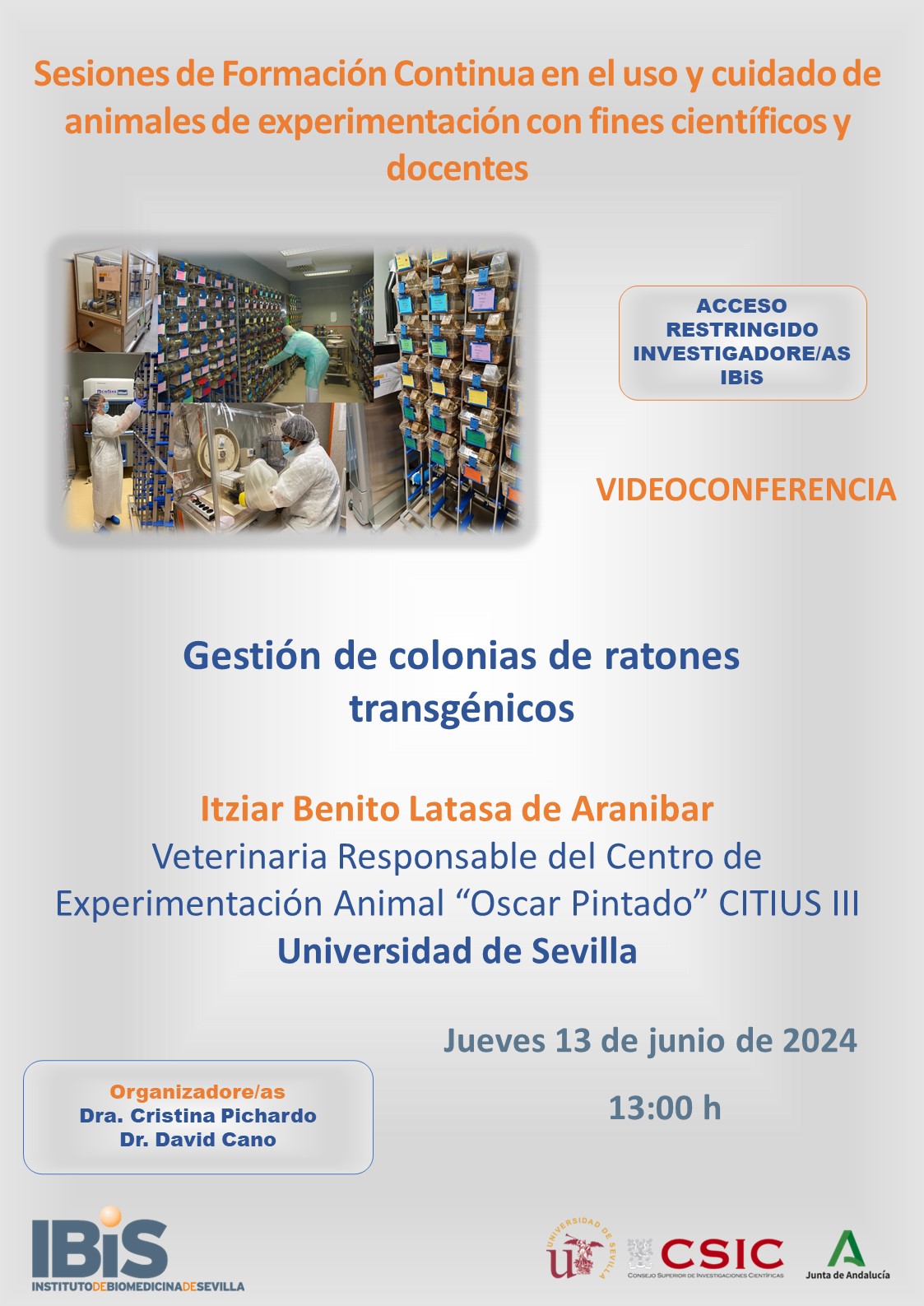 Poster: Gestión de colonias de ratones transgénicos