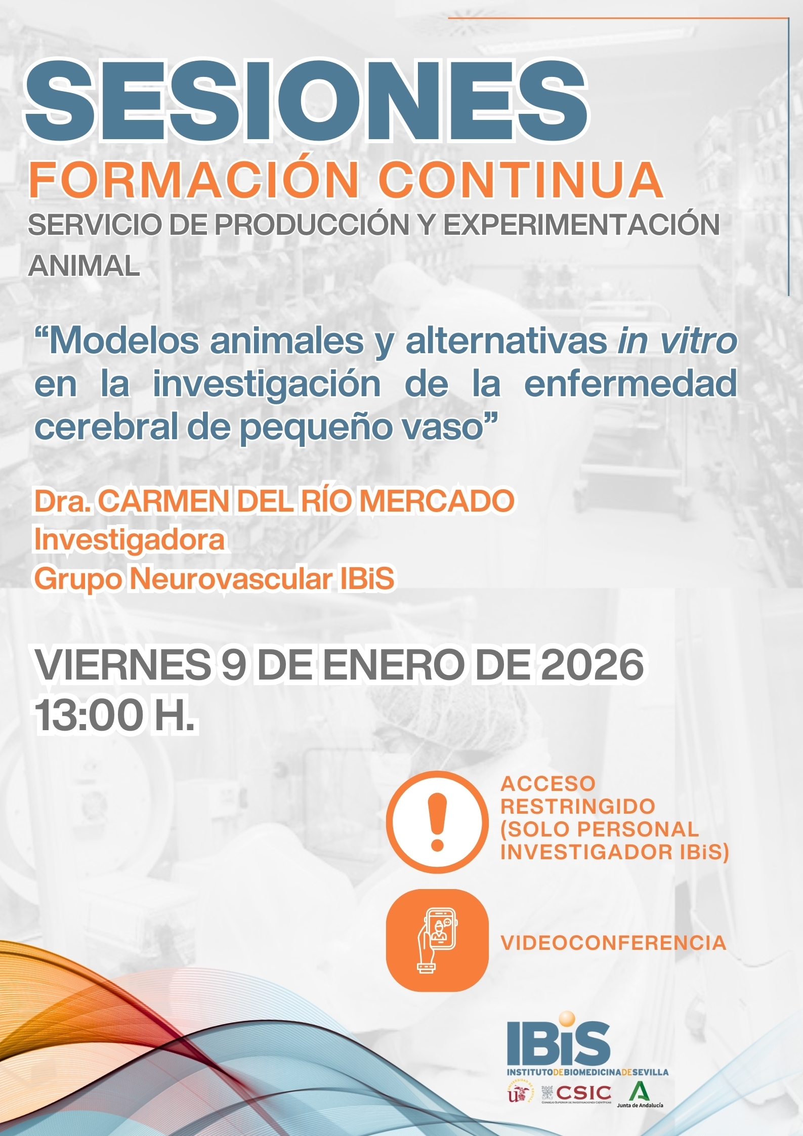 Poster: Modelos animales y alternativas in vitro en la investigación de la enfermedad cerebral de pequeño vaso