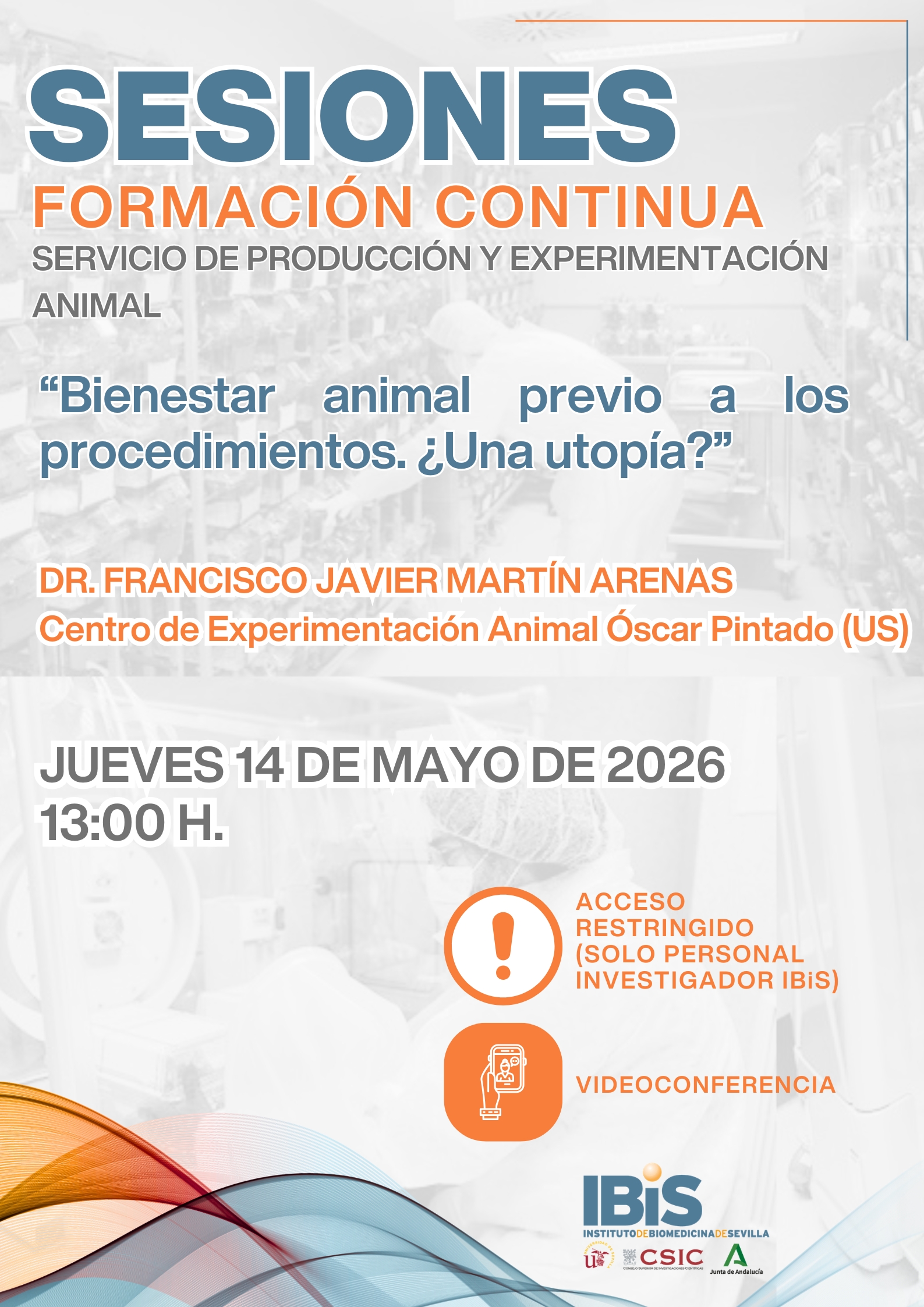 Poster: Bienestar animal previo a los procedimientos. ¿Una utopía?