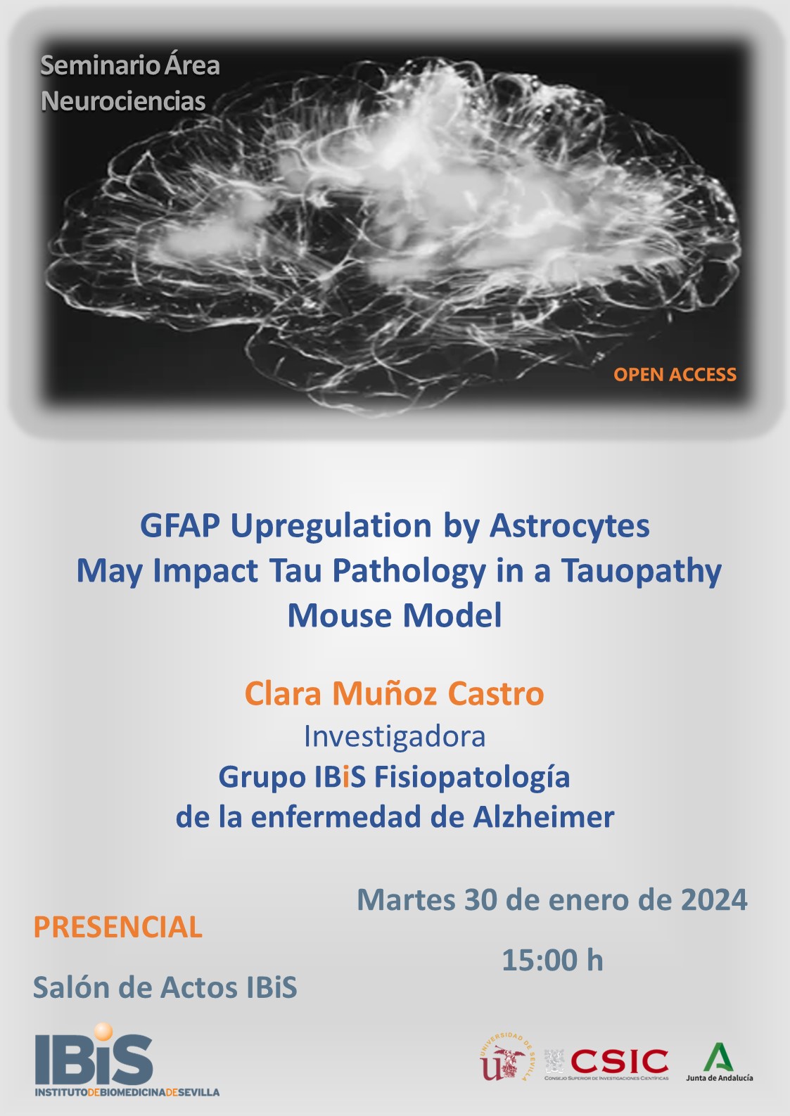 Poster: GFAP Upregulation by Astrocytes  May Impact Tau Pathology in a Tauopathy Mouse Model