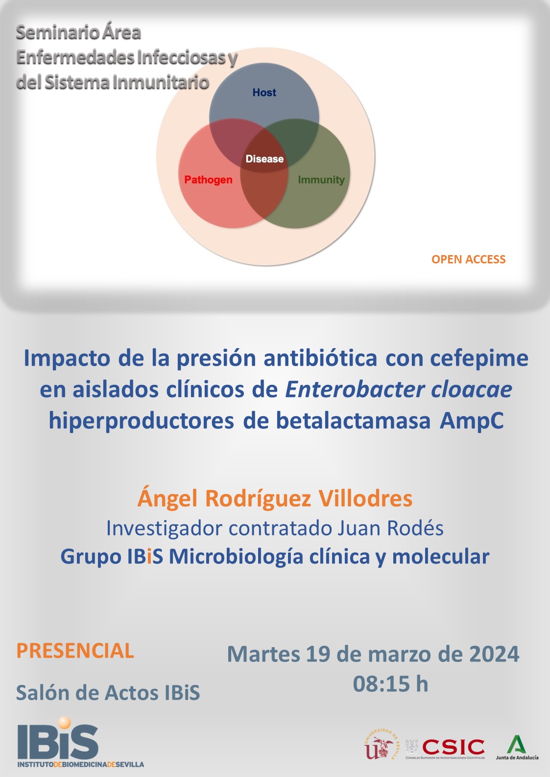Poster: Impacto de la presión antibiótica con cefepime en aislados clínicos de *Enterobacter cloacae* hiperproductores de betalactamasa AmpC