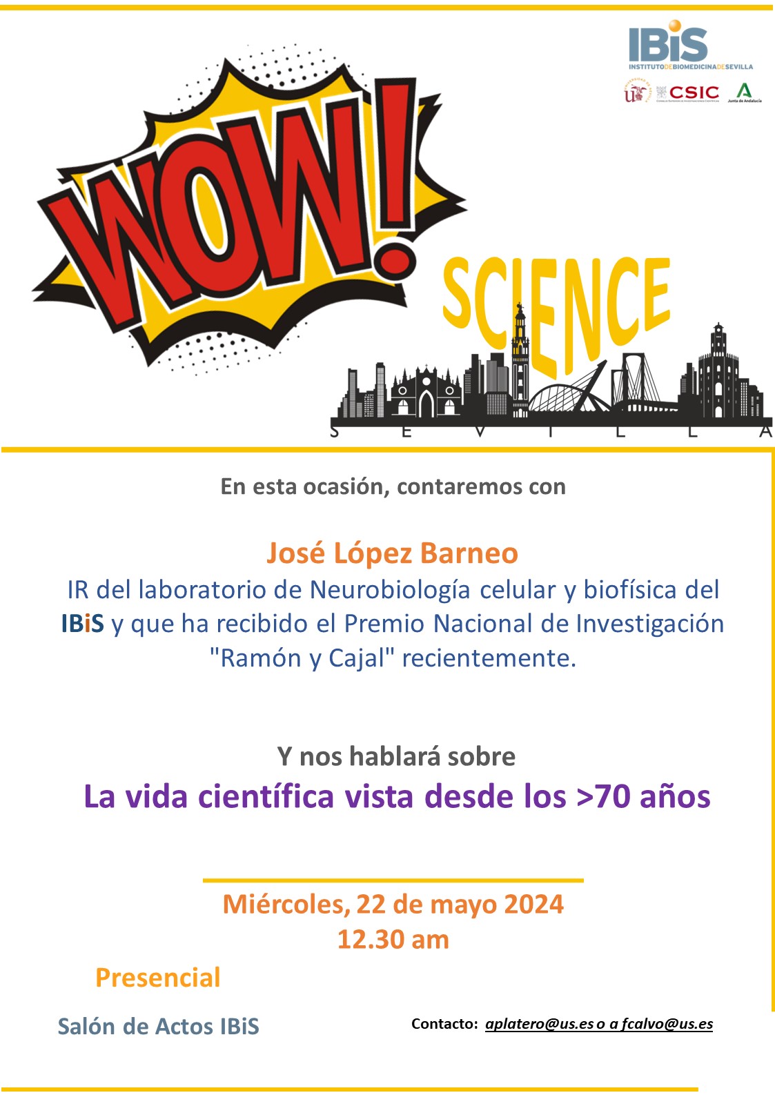 Poster: La vida científica vista desde los >70 años