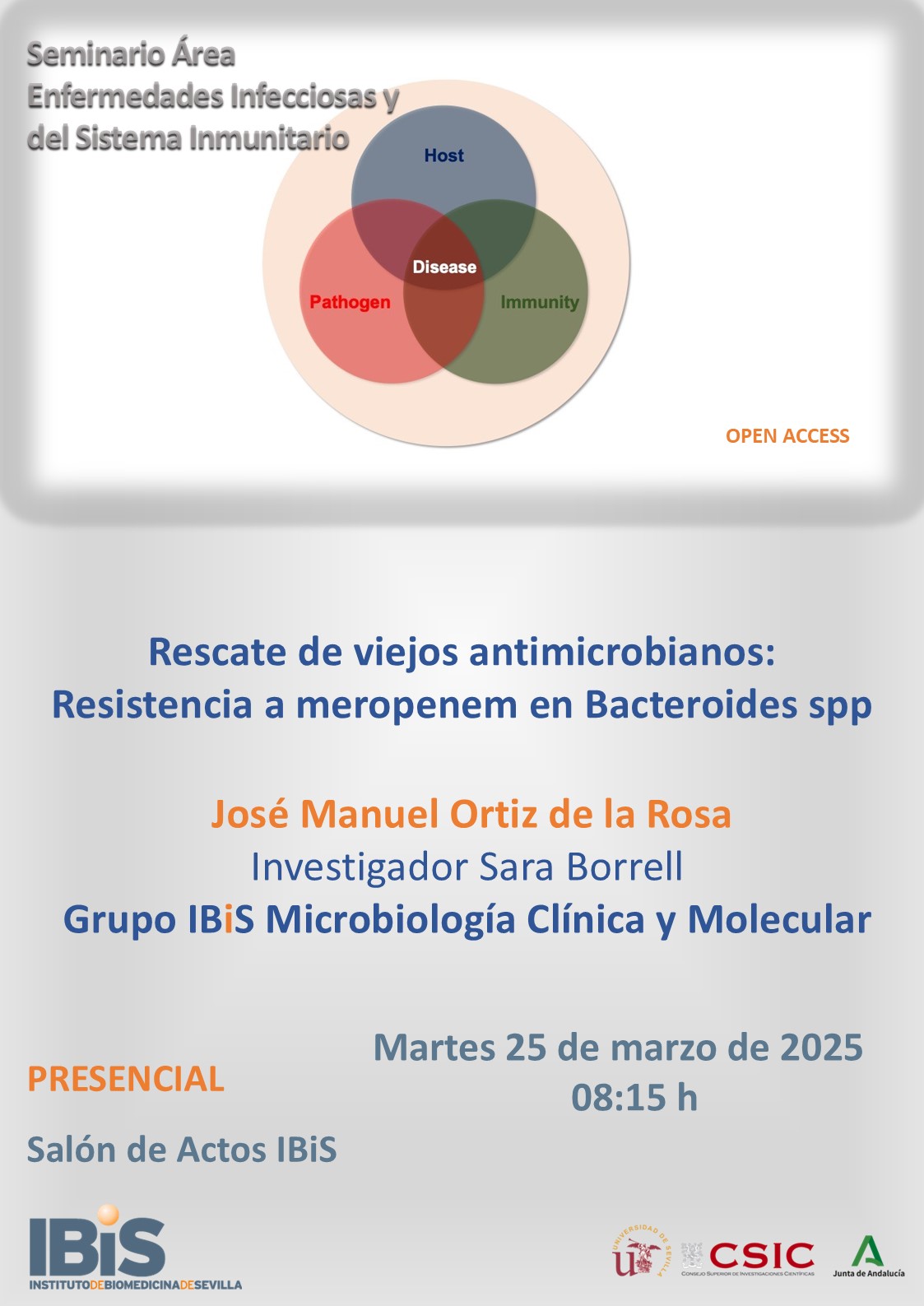 Poster: Rescate de viejos antimicrobianos: Resistencia a meropenem en Bacteroides spp
