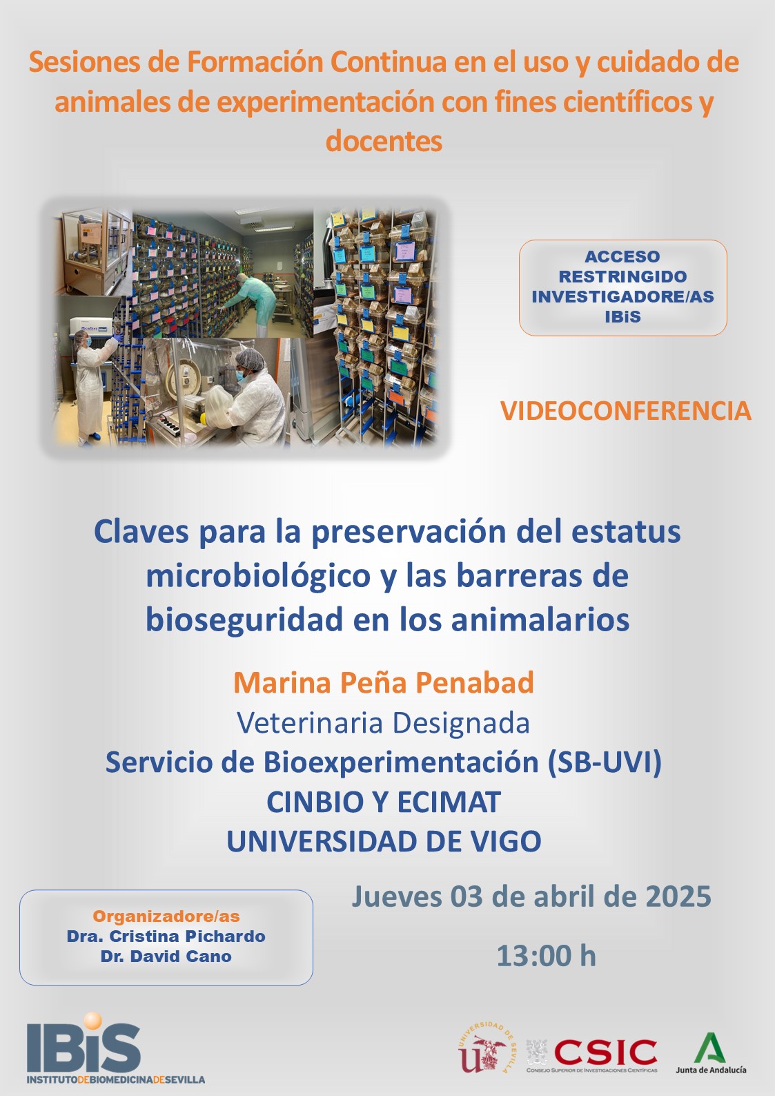 Poster: Claves para la preservación del estatus microbiológico y las barreras de bioseguridad en los animalarios