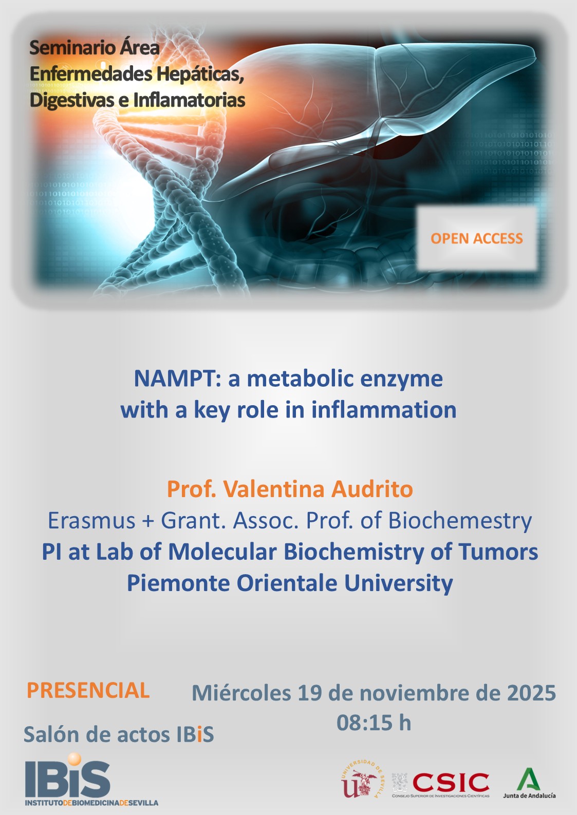 Poster: NAMPT: a metabolic enzyme with a key role in inflammation