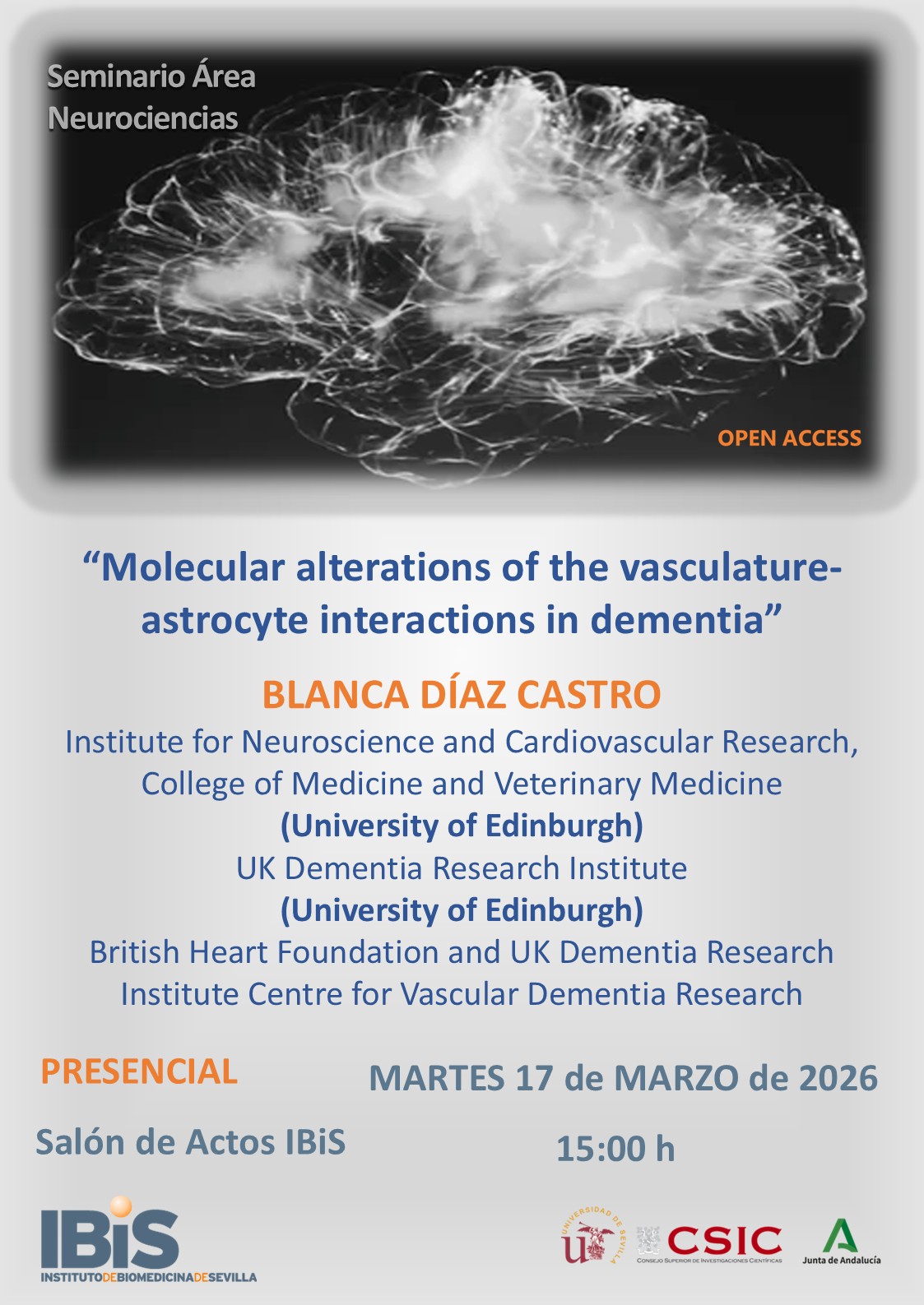 Poster: Molecular alterations of the vasculature-astrocyte interactions in dementia