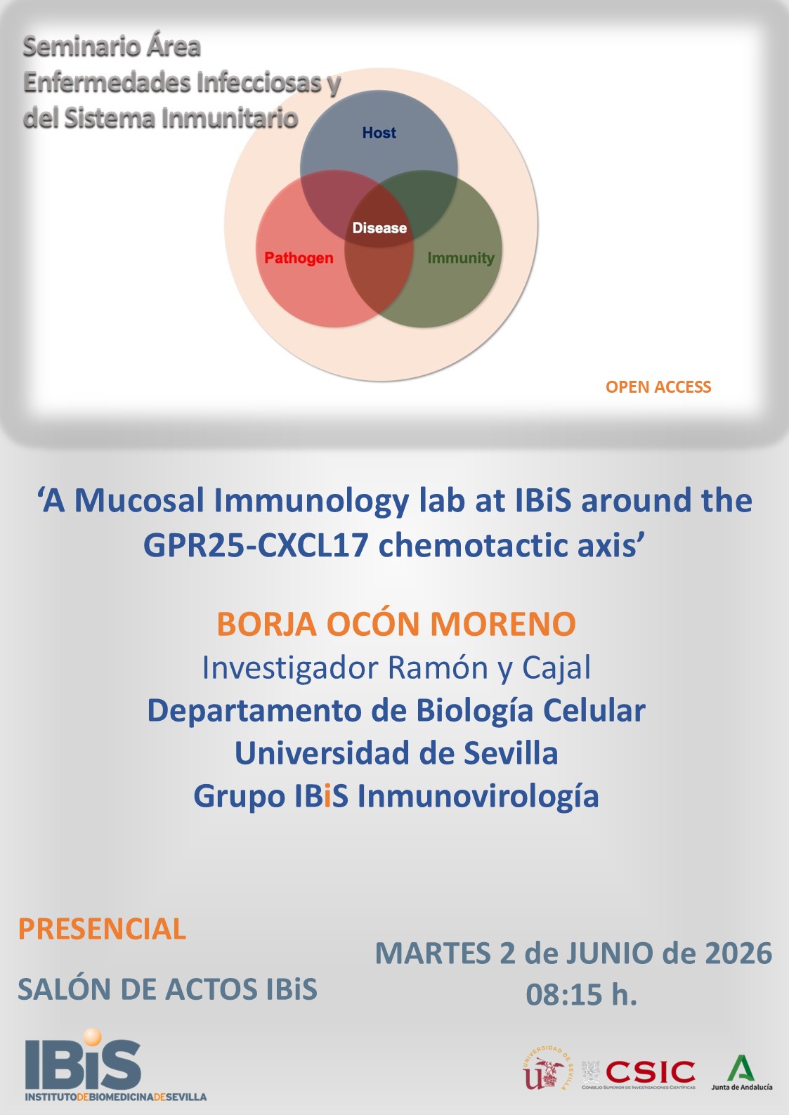 Poster: A Mucosal Immunology lab at IBiS around the GPR25-CXCL17 chemotactic axis