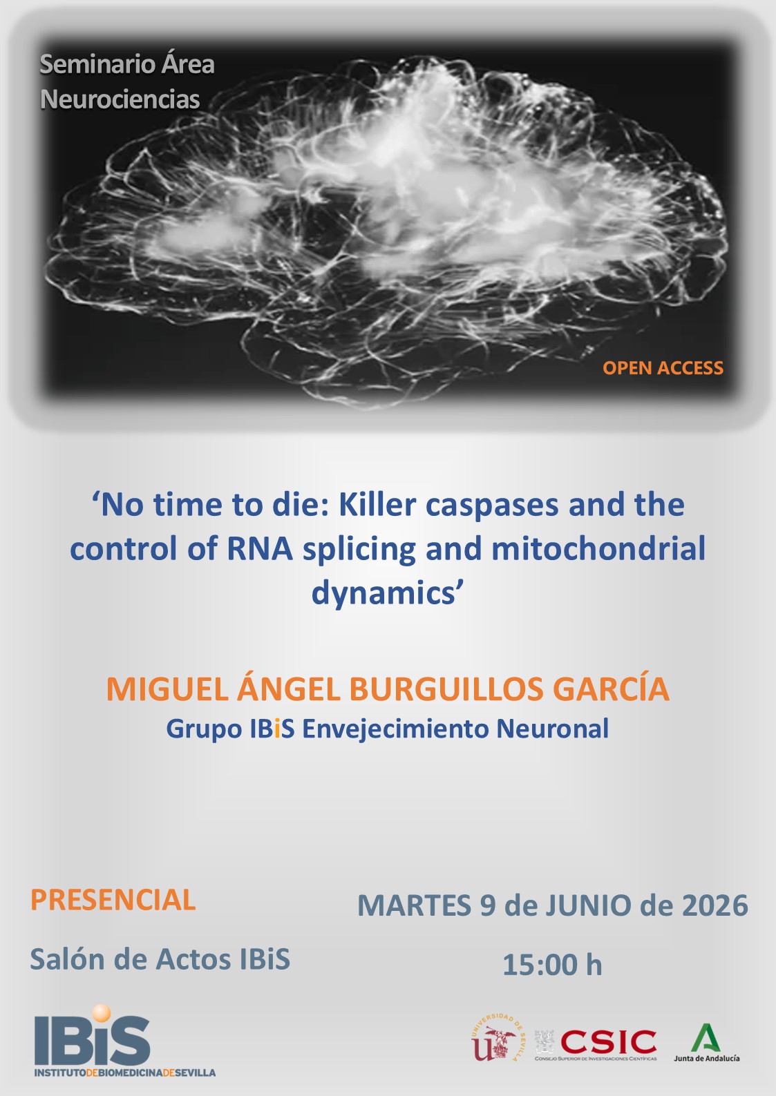 Poster: No time to die: Killer caspases and the control of RNA splicing and mitochondrial dynamics
