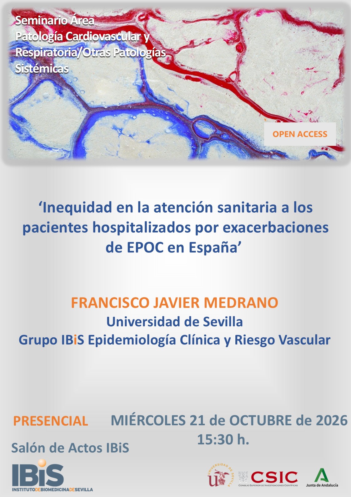 Poster: Inequidad en la atención sanitaria a los pacientes hospitalizados por exacerbaciones de EPOC en España