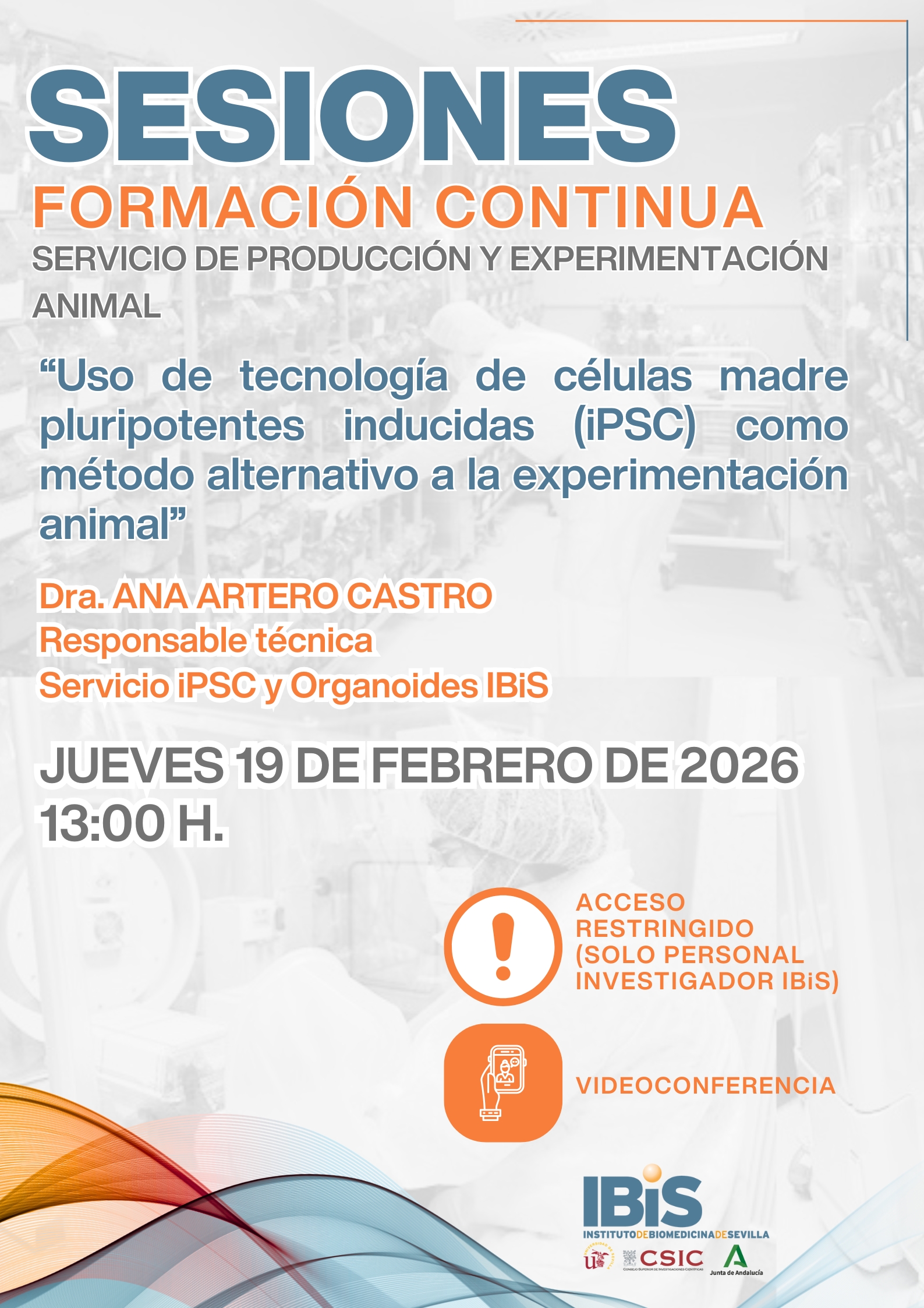 Poster: Uso de tecnología de células madre pluripotentes inducidas (iPSC) como método alternativo a la experimentación animal.