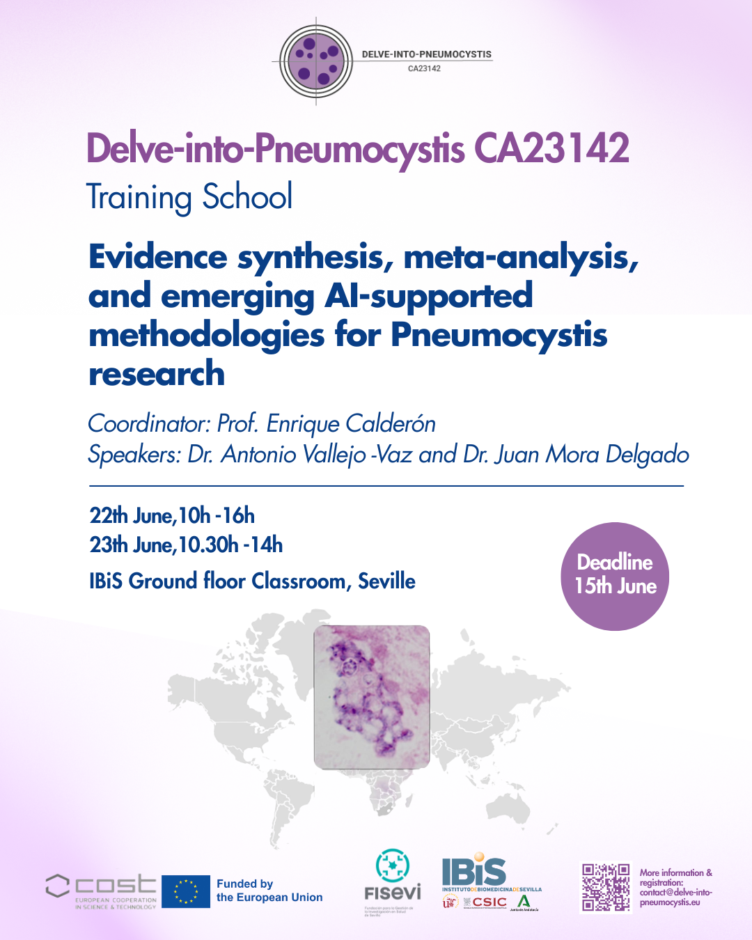 Poster: Delve-into-Pneumocystis CA23142 Training School - Evidence synthesis, meta-analysis, and emerging AI-supported methodologies for Pneumocystis research