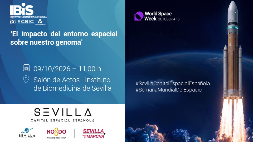 Poster: SEMANA MUNDIAL DEL ESPACIO: El impacto del entorno espacial sobre nuestro genoma