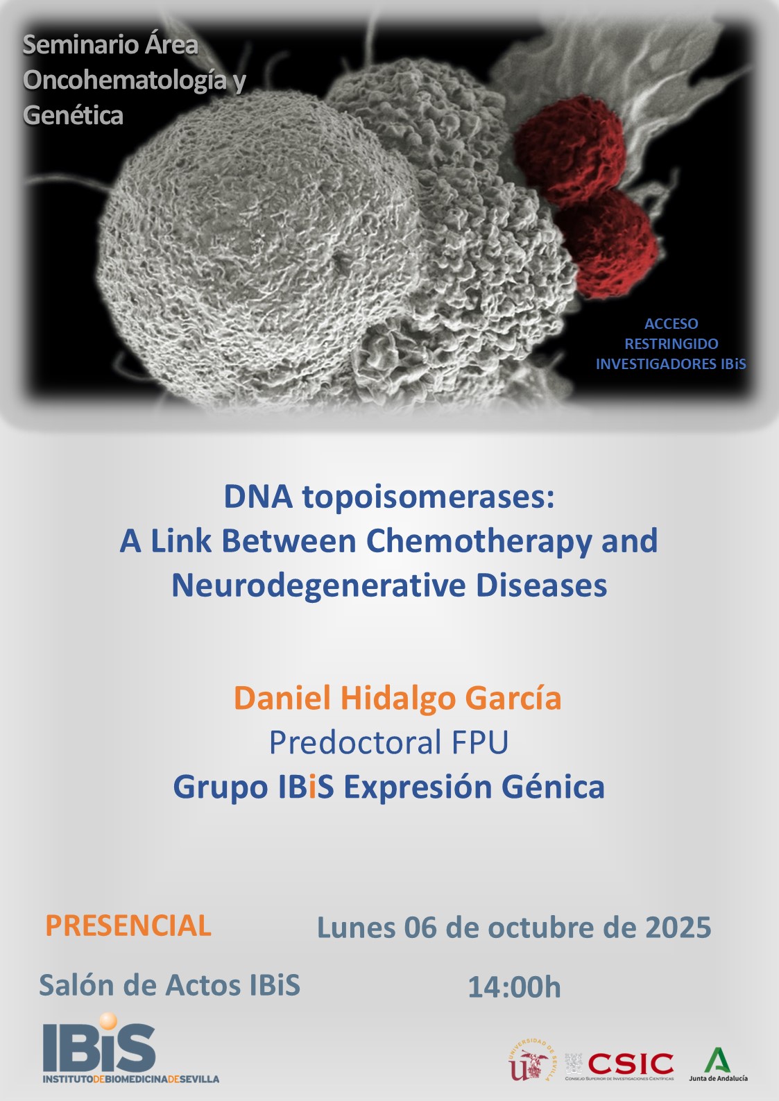 Poster: DNA topoisomerases: A Link Between Chemotherapy and Neurodegenerative Diseases